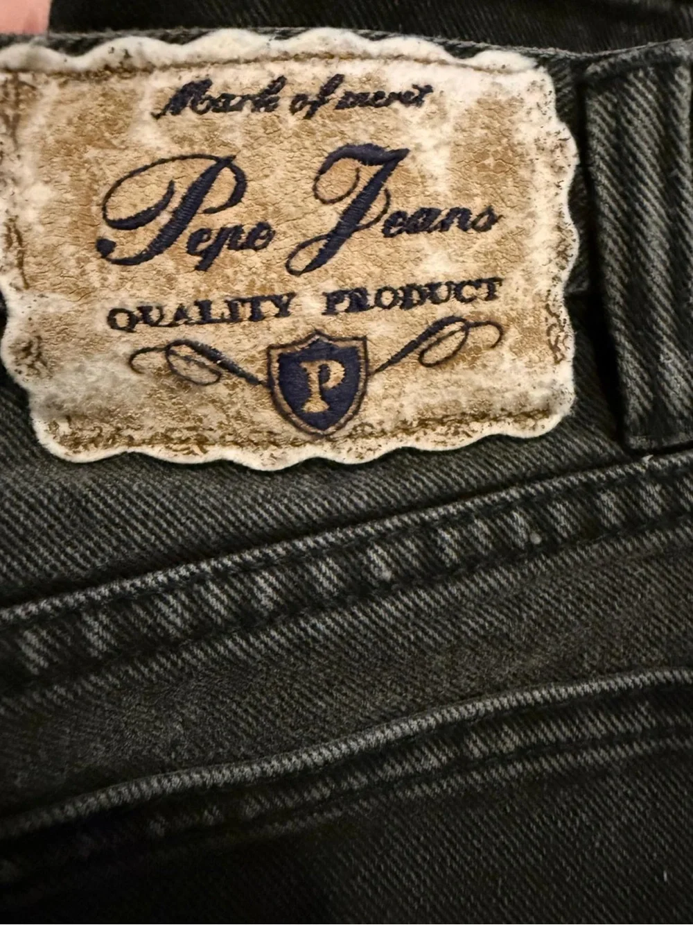 VTG Pepe Jeans London Daphne Black Mom Jeans High Waist Tapered 27x30